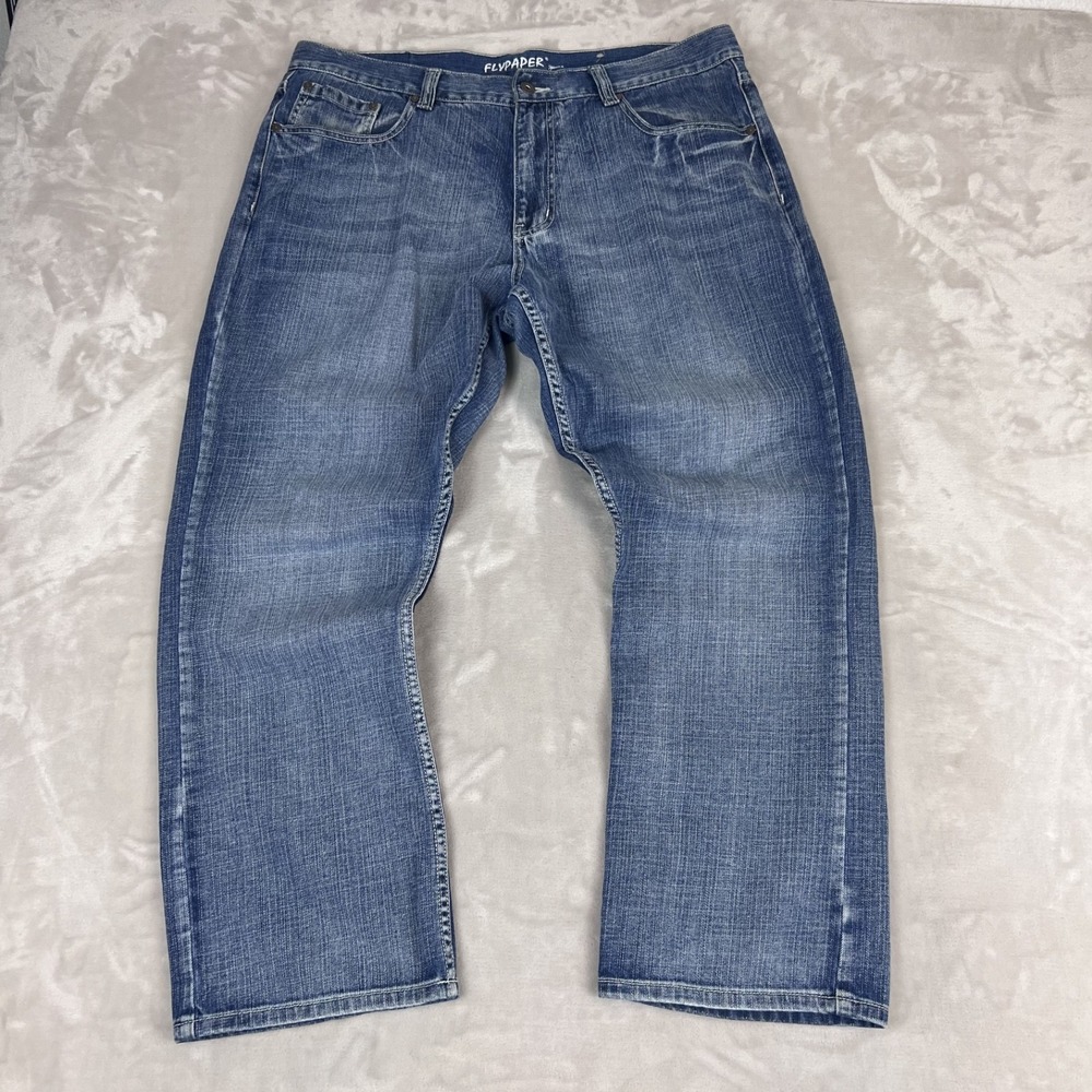 Y2K Flypaper Jeans Mens 38x30 Blue Denim Bootcut Skater Grunge Casual‎ Everyday